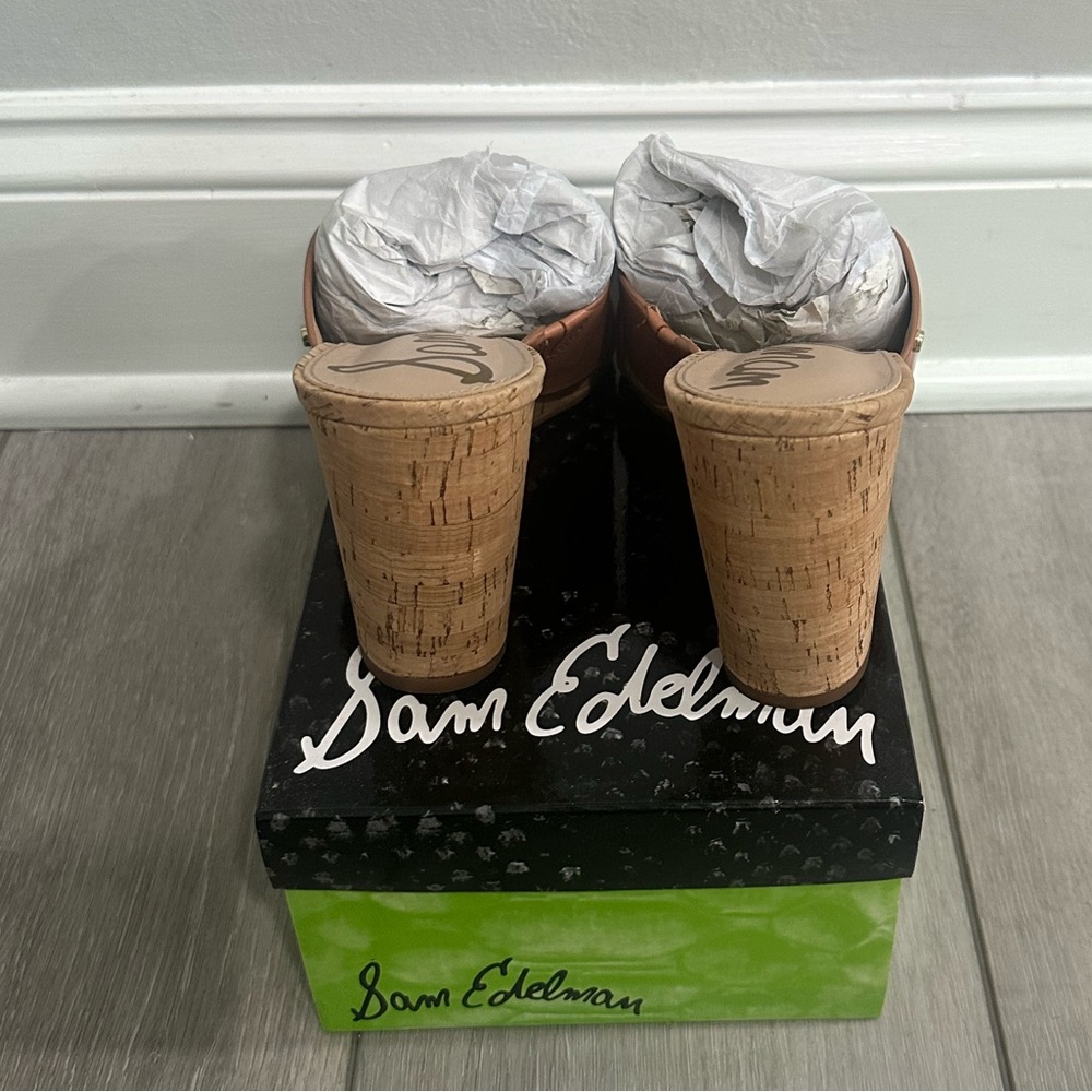 Sam Edelman Nahla Cork Wedge Sandals - Picture 4 of 6